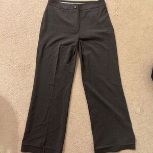 vintage low-rise grey trousers